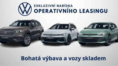 Exkluzivní nabídka operativního leasingu na vozy Volkswagen. 